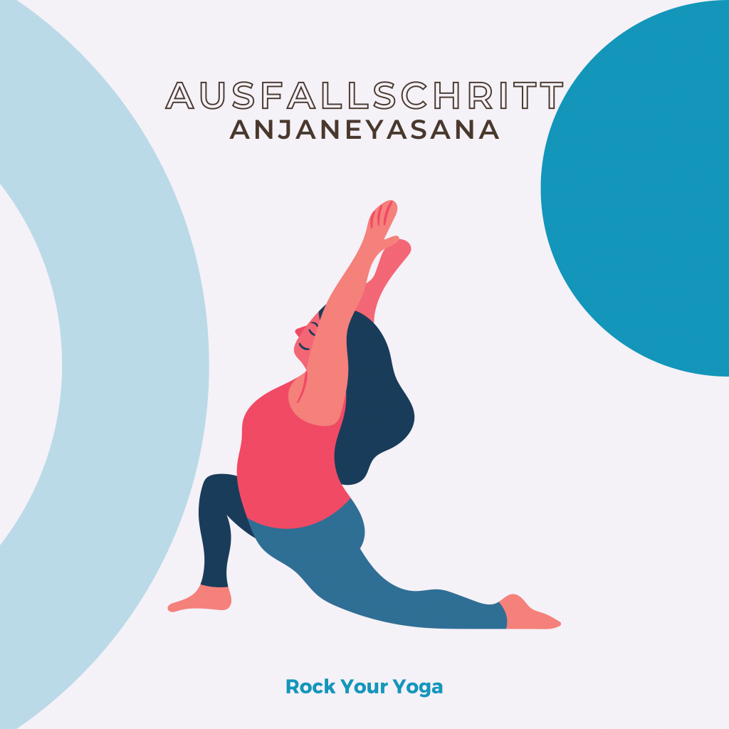 Lernkarte Anjaneyasana 1 - Rock Your Yoga