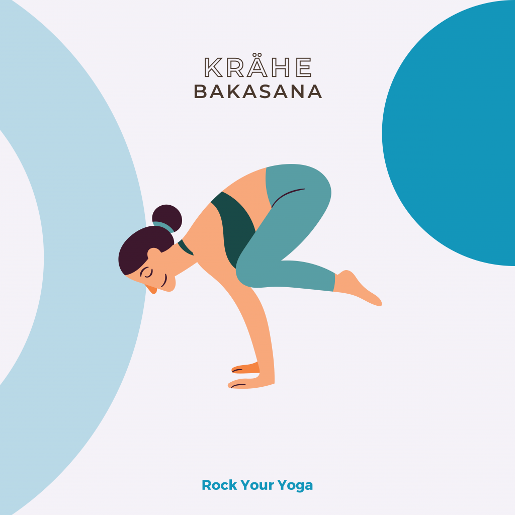 Lernkarte Bakasana 1 - Rock Your Yoga