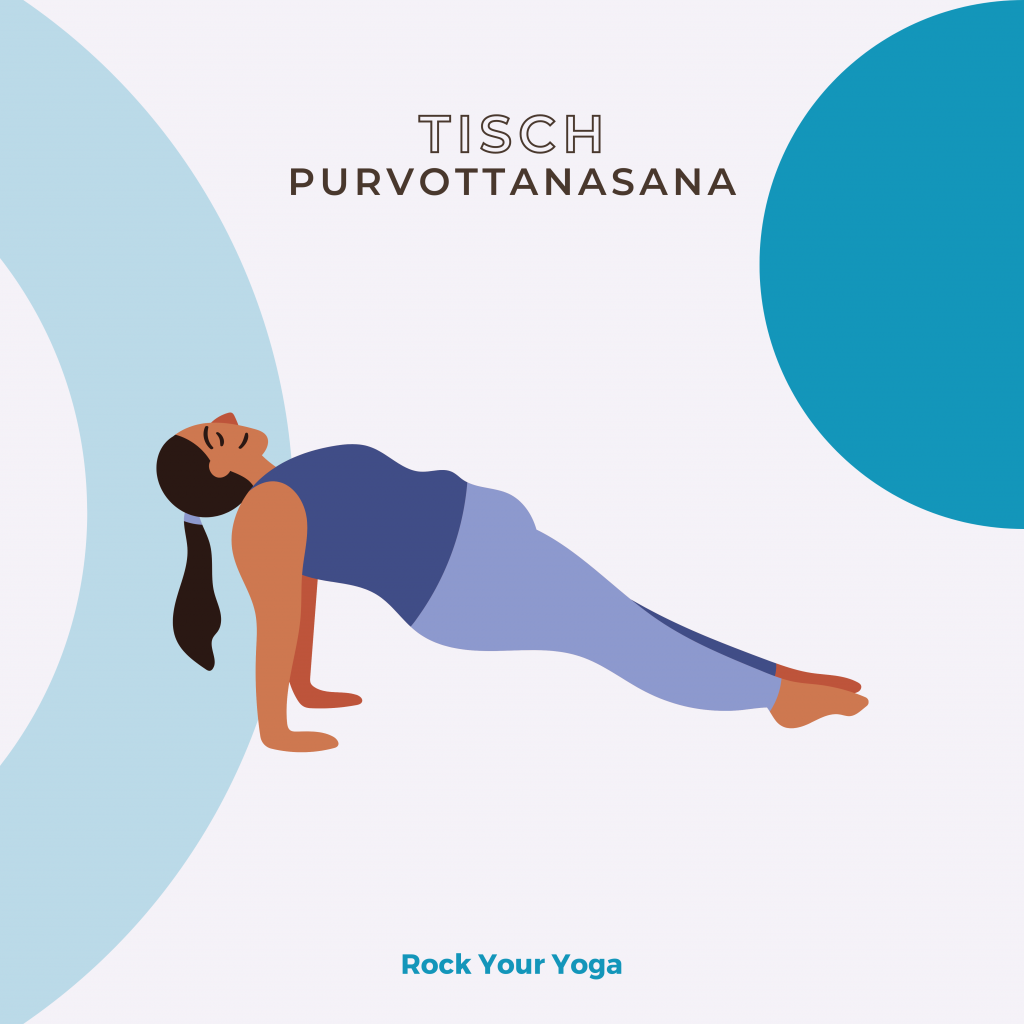 Lernkarte Purvottanasana 1 - Rock Your Yoga