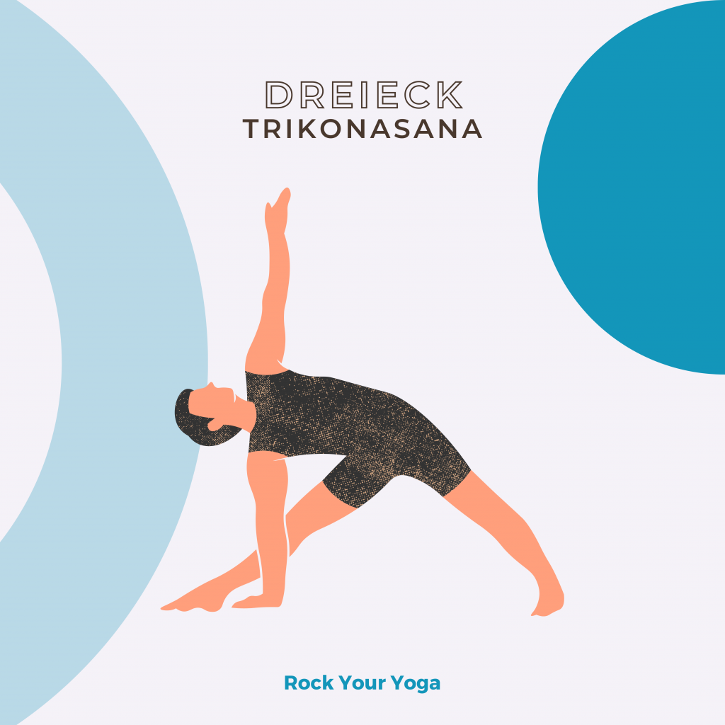 Lernkarte Trikonasana 1 - Rock Your Yoga