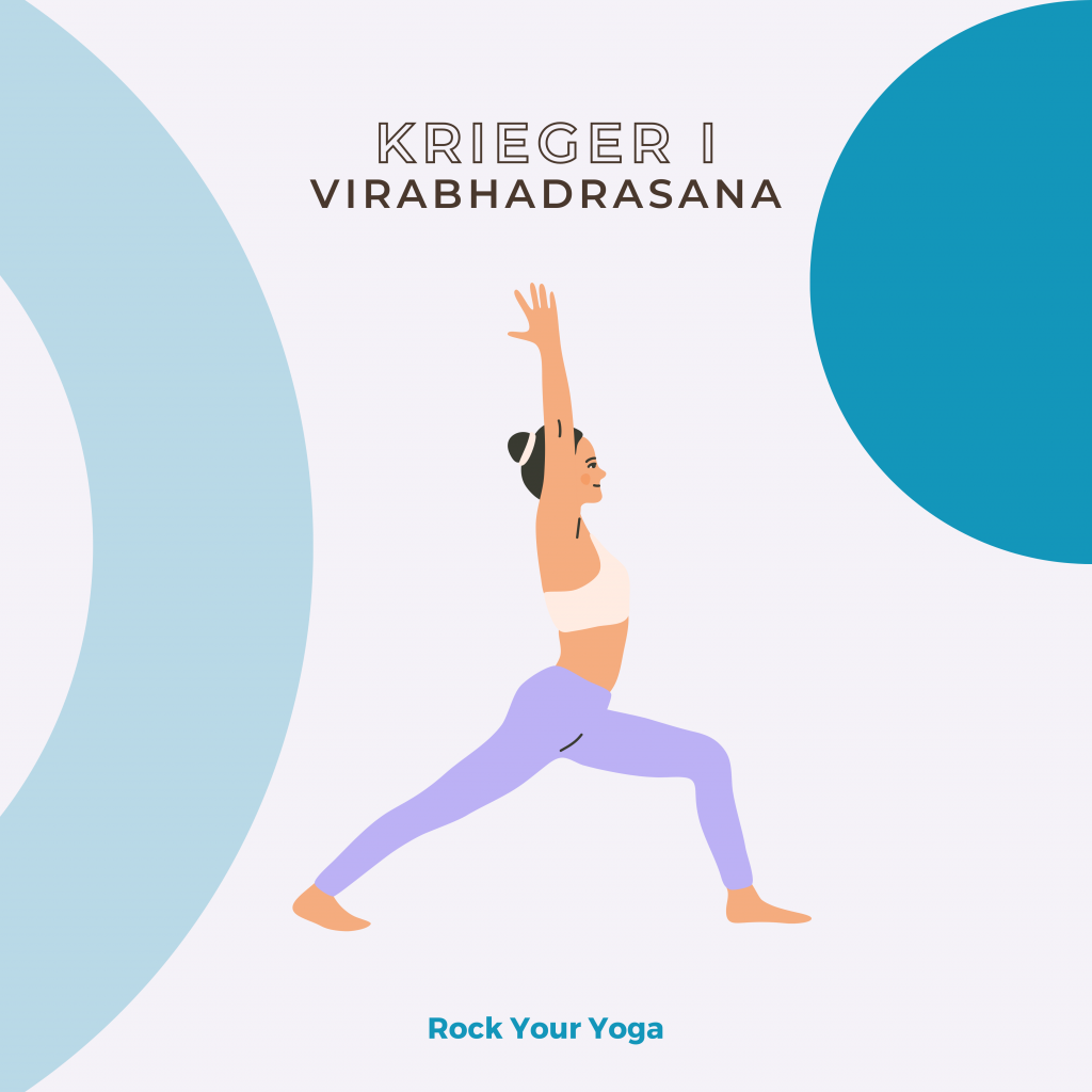 Lernkarte Virabhadrasana 1 - Rock Your Yoga