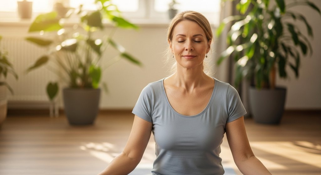 Sukhasana: Finde Ruhe und Stabilität im einfachen Sitz